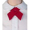 TopTie Criss-Cross Tie, Girls' School Uniform Cross Tie-Gold