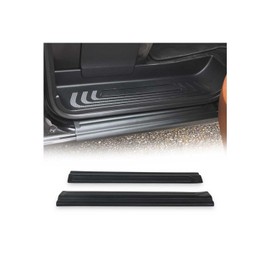 OMAC Door Sill Protector for MB Metris 2016 to 2023, ABS Plastic, Car Door Edge Guard, Entry Scuff Cover, 2 Pieces, Black