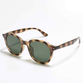 FashionBerry 99% UV Protection Lenses, Crown Punt Shaped, Square Sunglasses, Color Lenses, Eye Friendly, No Fatigue, UV Protection, Fashion Glasses, Unisex, Lightweight, Small Face Effect, demi/green