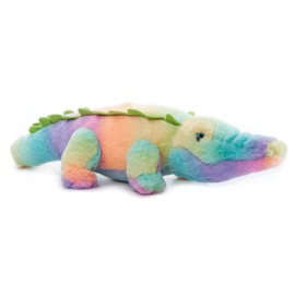 The Petting Zoo Alligator Stuffed Animal Plushie, Ombrez Zoo Animals, Rainbow Zoologee Alligator Plush Toy 22 inches