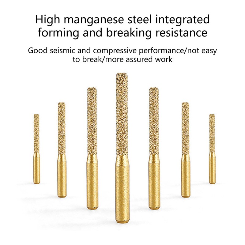 Guojiang 1/4 Shank Straight Brazed Diamond Profile Wheel Router Bit