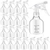 Worldity 24 Pcs Empty Plastic Spray Bottles 8 oz, Clear