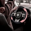 Leather Car Steering Wheel Cover, Non-Slip Car Wheel Cover Protector