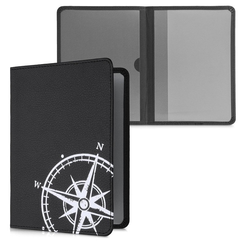 kwmobile Vehicle Registration Certificate Case with Card Slots - Faux
