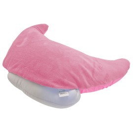 Tiga-Med TIGA-Soft Half Moon Pillow, Ergonomic Neck Pillow, Nursing Pillow, Pillow with Micro Beads, for Relaxing, Sleeping, Reading and Breastfeeding, Cover Separately Washable at 40 °C (Pink)