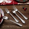 KEAWELL Pearl Edge 4-Piece Premium Fork Set, 18/10 Stainless Steel,