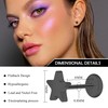 ZDE Women Earrings Threadless Flat Back Star Earrings Titanium Hypoallergenic
