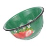 Mikinona Enamel Mixing Basin Sturdy Enamel Soup Bowl for Kitchen