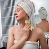 EQLEF Jade Gua Sha Scraping Massage Tool 2 Pcs Natural