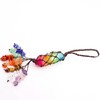 7 Chakra Rainbow Crystal Woven Hanging Ornament - Feng Shui Healing Decor Car Charm & Home Zen Boho Gift