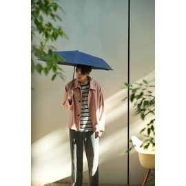 Mabu Umbrella, Folding Umbrella, Parasol, Rain Umbrella, Women's, Men's, Unisex, 21.7 inches (55 cm), 12 Ribs, Indigo SMV-42256 Umbrella, Rain Umbrella, UV Protection, Light Blocking, Sun or Rain,