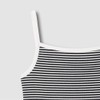 JAJU [JAJU] Women's Cotton Rib Square Neck Sleeveless T-shirt_Jet Black