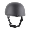 Motorcycle Low Profile Half Face Helmet Skull Cap Matte Black