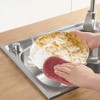 6PCS Reusable Sponges Kitchen Double-Side Microfiber Sponge Non Scratch Microfiber