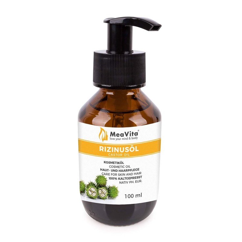 VitaFeel Rizinusöl - 100% reines kaltgepresstes Öl, nativ Ph. Eur,