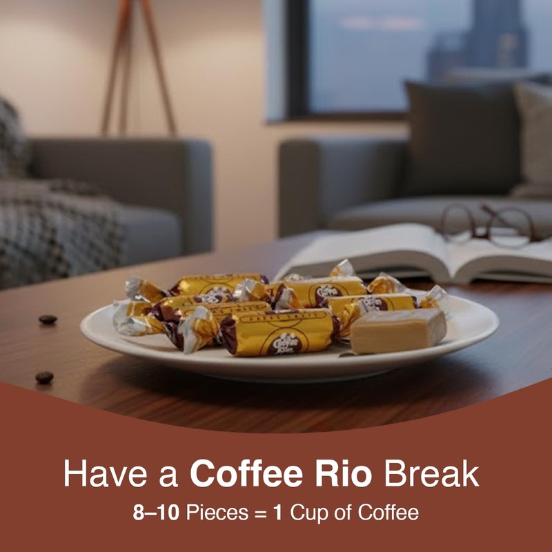 Coffee Rio Caffé Latté Coffee Candy Bulk Pack, 3 Pound