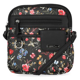 MultiSac Womens North South Mini Zip Around Crossbody Bag, Ambrosia Floral, One Size