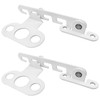 Oiieco Set of 2 Window Stops Metal White Slump Protection,