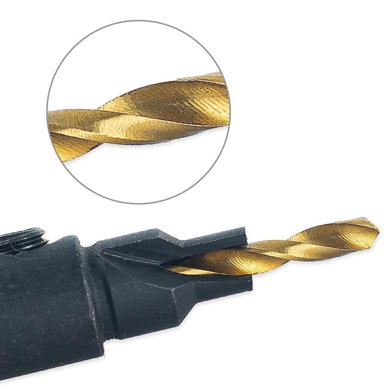 12 PCS Countersink Drill Bit Set, 6 PCS High Speed