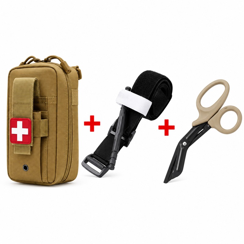 First Aid Organizer Pouch Set for Outdoor Preparedness – Nylon