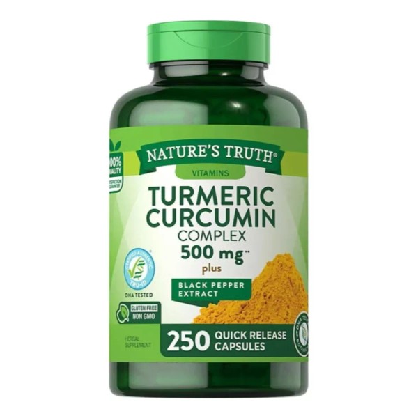 Nature's Truth Complejo De Cúrcuma + Curcumina 500 Mg (250) Cáps Americano*
