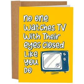 Funny Mother’s Day Cards - Mother's Day Cards for Mom - 5x7 Inch Individual Greeting Card with Kraft Envelope:_No One Watches TV
