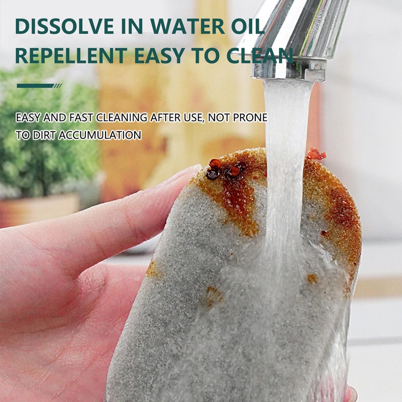 Taoluwin 5Pcs Kitchen Sponges, Dual-Sided Heavy Duty Scrub Sponges for