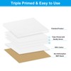 PATIKIL 10x10 Canvas Boards for Painting, 6 Pack 100% Cotton