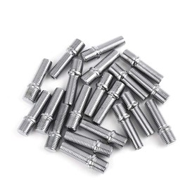 X AUTOHAUX 20pcs 50mm M14 x 1.5 to M12 x 1.5 German Vehicle Wheel Stud Bolts