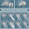 Aolemi Shower System Dual 2-in-1 Rain Shower Faucet Set 8-Setting