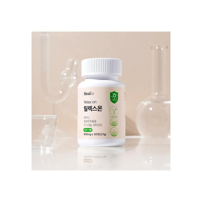 Hillin Relax On L Theanine Red Ginseng Extract Stress Relief