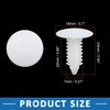 A ABSOPRO 7mm Hole Dia Bolt Rivets Bumper Clips Plastic