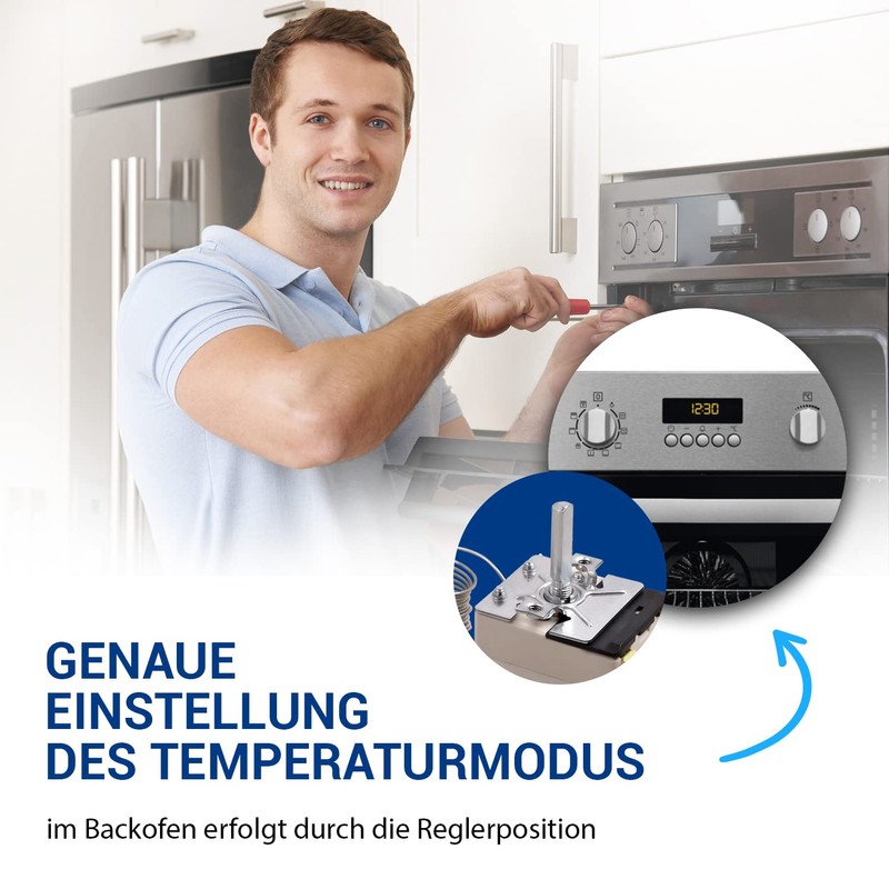 VIOKS Oven Thermostat for Oven 50-250°C Replacement for EGO 55.13043010