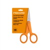 Fiskars Premier No. 5 Micro-Tip Orange-Handled Fabric Scissors - Double