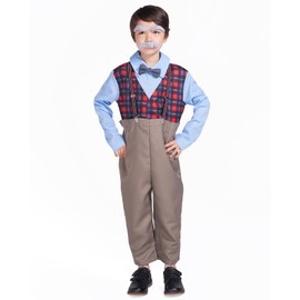 Rabtero Kids Old People Costume, Old Man Costume Outfit for Kids, Boys 100 Days of School Costume, 100th Day of School Dress Up for Boys 6-8, Medium