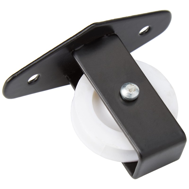 Merriway® BH02120 Single Upright Pulley with Wheel - Black