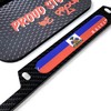 Haiti Flag Domed Carbon Look License Plate Frame -US Size-
