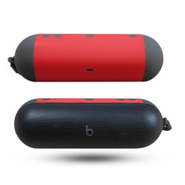 Speaker Skin Compatible with Beats Pill (2024) - Solid Red - Premium 3M Vinyl Protective Wrap Decal Cover - Easy to Apply | Crafted in The USA by MightySkins