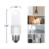 Jolux LED Stick Light Bulbs, Enclosed Fixture Rated,60W Equivalent, 5000K