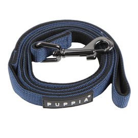 Puppia Nylon Lead Soft Dog Collar, Small, Navy/Black