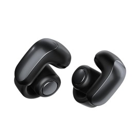 Bose Ultra Open Earbuds with Immersive Audio, Open Ear Wireless Clip on Earbuds for Comfort, OpenAudio for Awareness, Up to 48 Hours of Battery Life, Black (Renewed)
