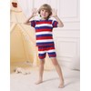A&J DESIGN 4th of July Pajamas Kids Red White and