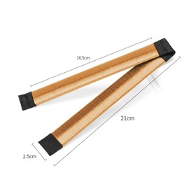 Women's Hair Bun Maker French Twist Hair Fold Wrap Snap (2 Amber)