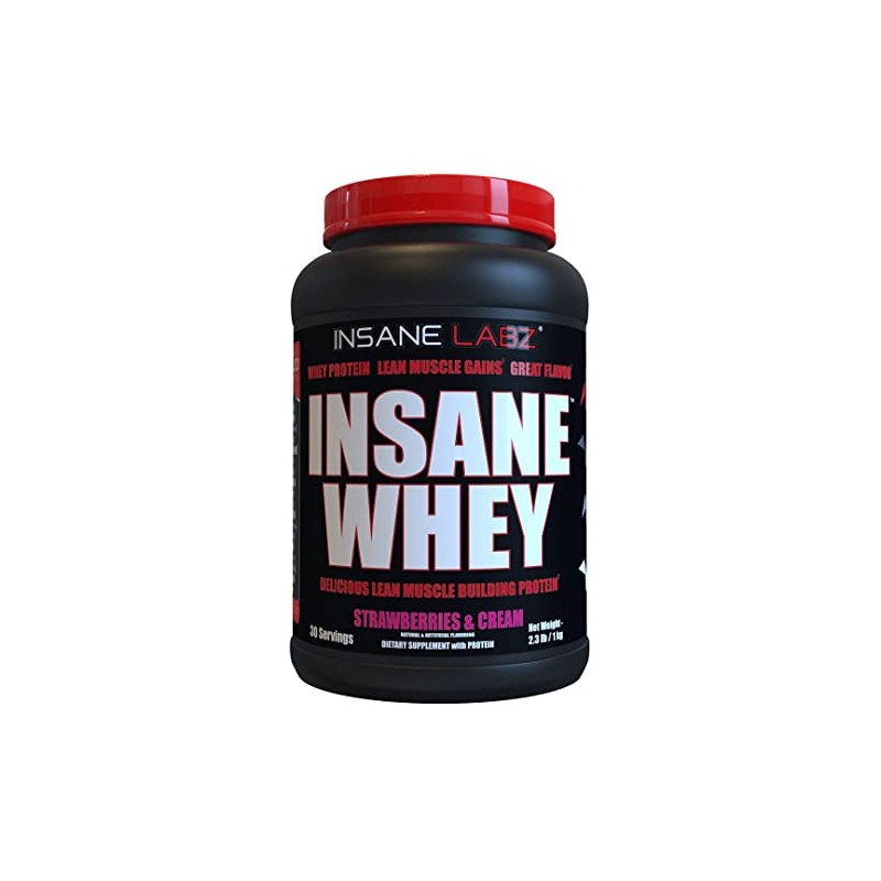 Insane Labz Insane Whey,100% Muscle Building Whey Protein, BCAA Amino