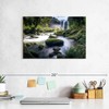 ElephantStock - Waterfall In Forest Wall Art - Horizontal Canvas