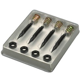 Monacor Fine Version 4 Piece Speaker Spikes Set - Black Burnished