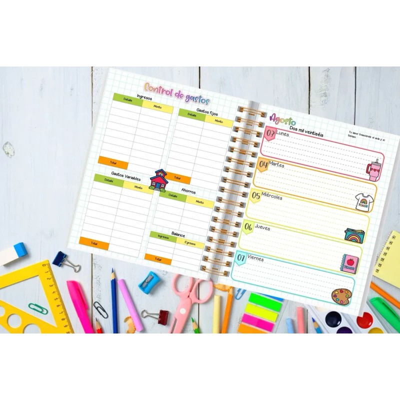 Agenda Maestra Personalizable 2026 Dots