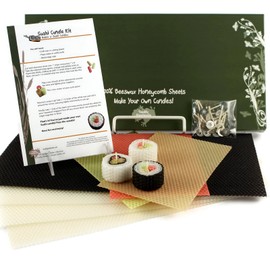 Toadily Handmade Beeswax Candles Beeswax Sushi Candle Making Kit! DIY Sushi Candles- 100% Natural Beeswax Sheets