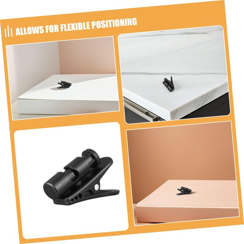 SHOWERORO 6PCS Earphone Wire Clips Durable Headset Cable Clamp for