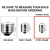 25 Pack Clear G40 Globe Light Bulbs for Patio String